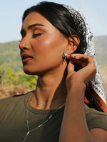 Load image into Gallery viewer, Silver Starburst Stud Earrings