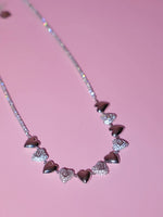 Load image into Gallery viewer, Heart Motif Crystal Chain Necklace