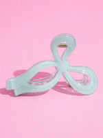 Load image into Gallery viewer, Bow Hair Claw pastel blue