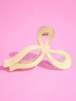 Load image into Gallery viewer, Bow Hair Claw butter yellow