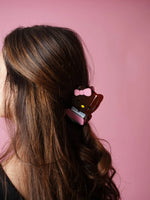 Load image into Gallery viewer, Brown Hello Kitty Hair Claw