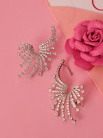 Load image into Gallery viewer, Crystal Wing Ear Cuff Earrings