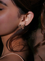 Load image into Gallery viewer, Gold Bow Stud Earrings