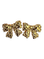 Load image into Gallery viewer, Gold Bow Stud Earrings