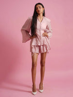 Load image into Gallery viewer, Pink Buttoned Co-ord Set