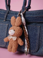 Load image into Gallery viewer, Brown Teddy Bag Charm – Cute & Soft Accessory