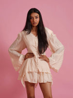 Load image into Gallery viewer, White Buttoned co-ord set