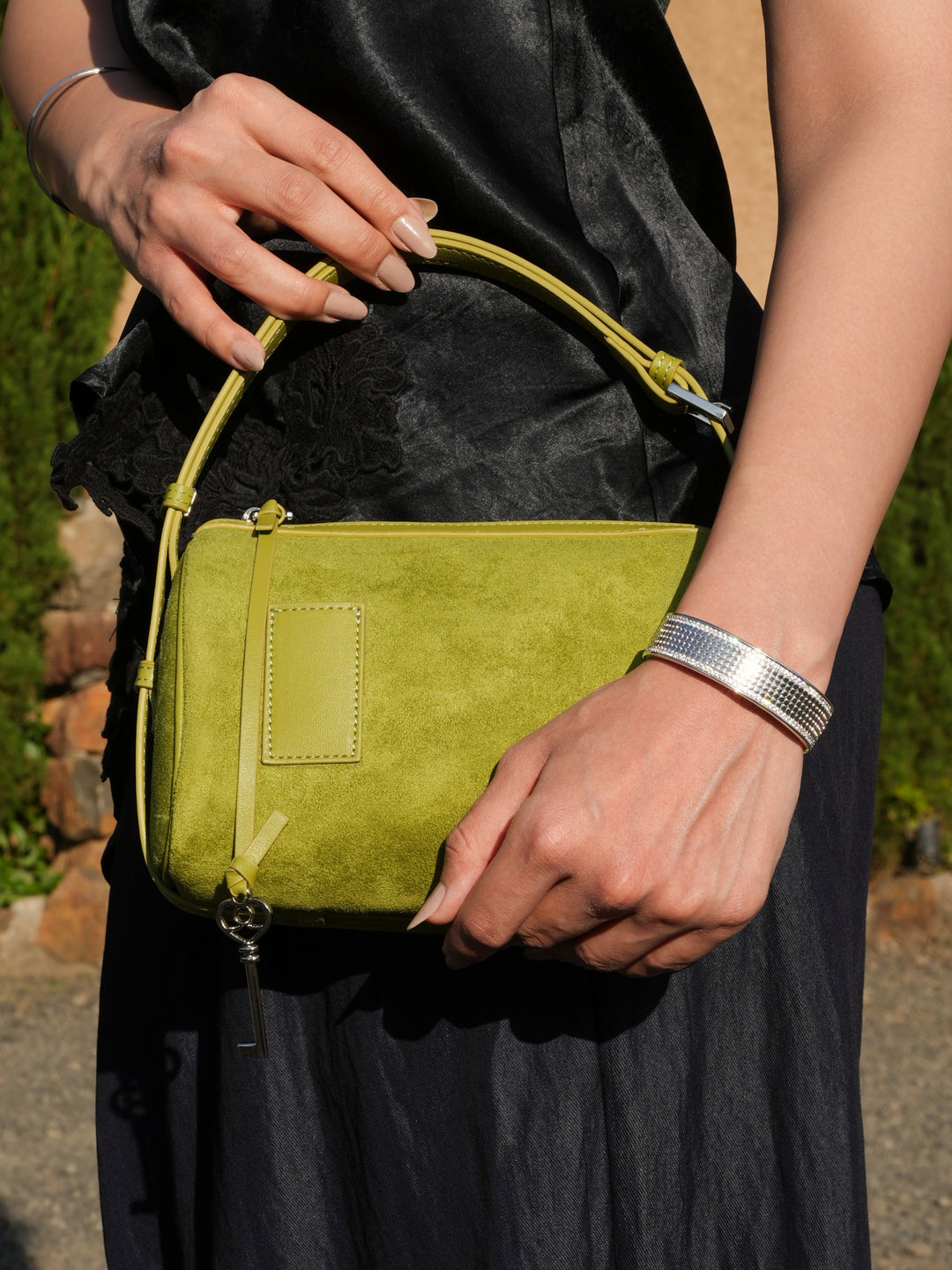 Crystal Mesh Open Cuff Bracelet
