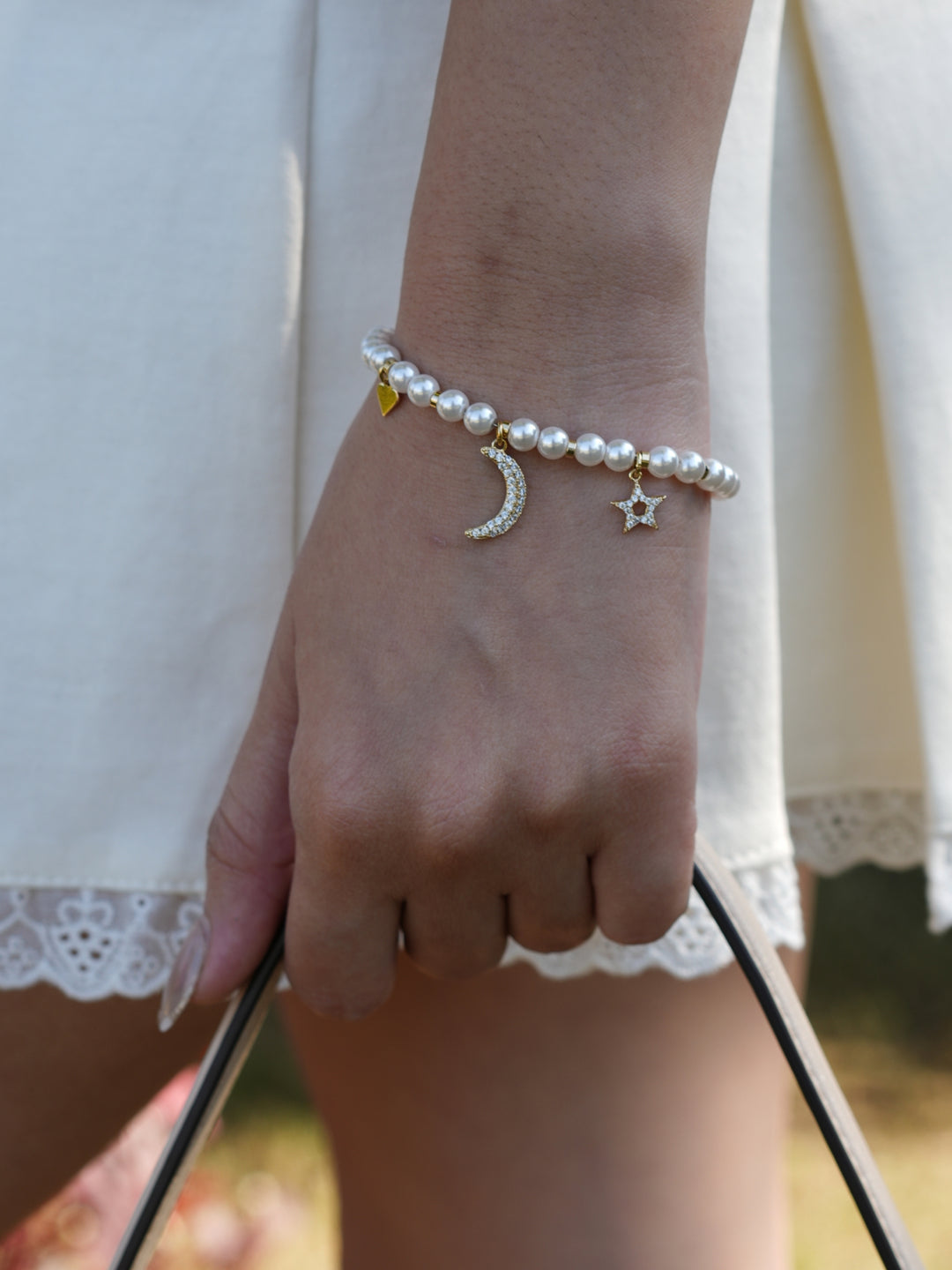 Pearl Charm Bracelet