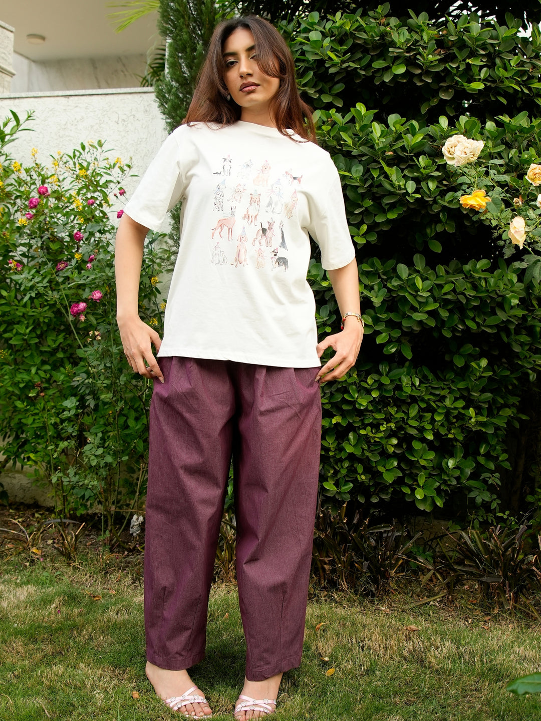 Plum Carrot Fit Pants