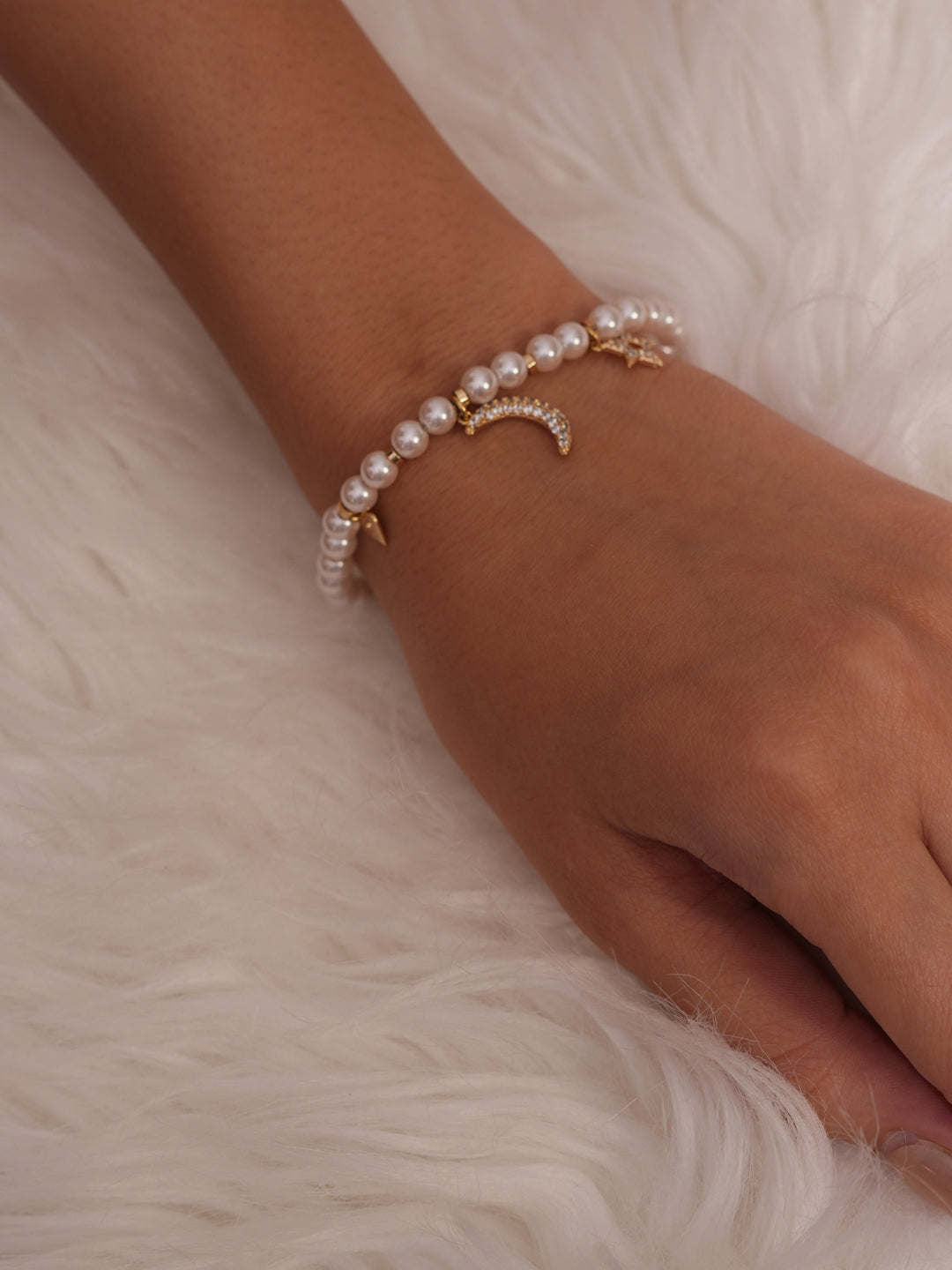 Pearl Charm Bracelet