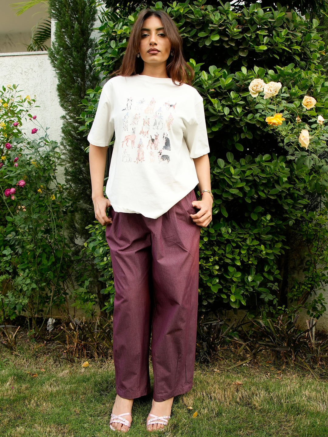 Plum Carrot Fit Pants