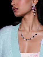 Load image into Gallery viewer, Heart Motif Crystal Chain Necklace
