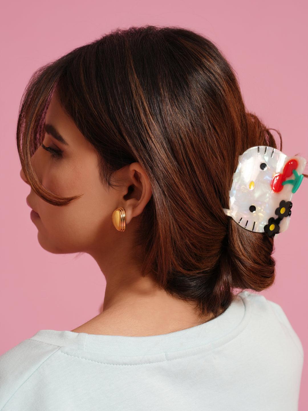 White Hello Kitty Hair Claw