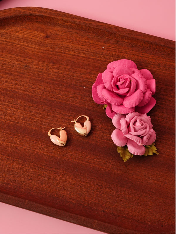 Heart Hoop Earrings