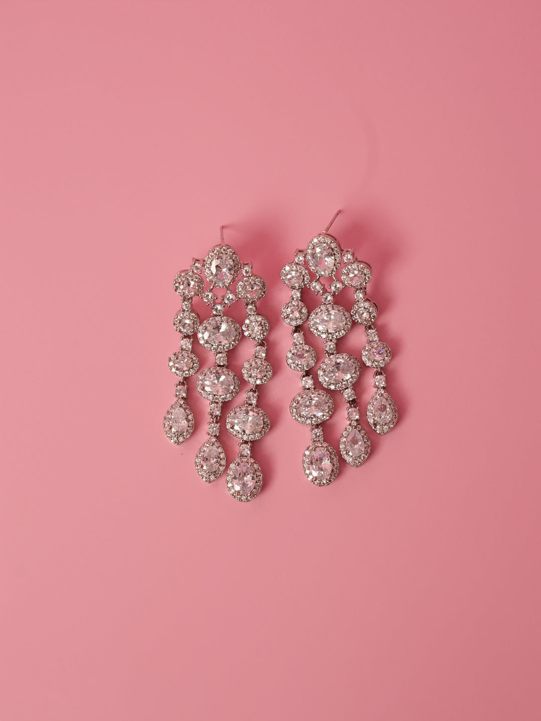 Celeste Cascade Crystal Chandelier Earrings