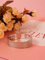 Load image into Gallery viewer, Crystal Mesh Open Cuff Bracelet
