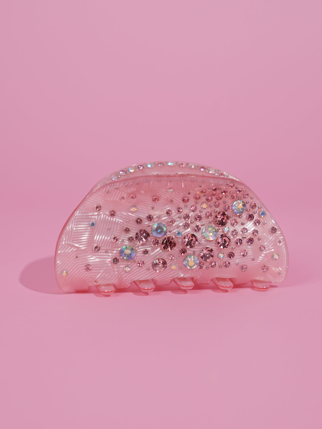 Pink Crystal Hair Claw