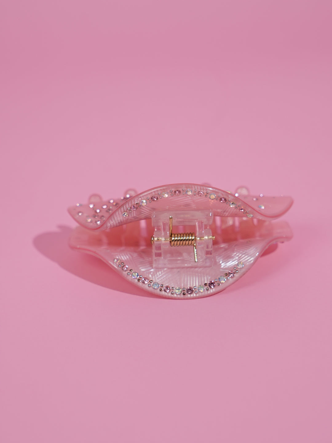 Pink Crystal Hair Claw