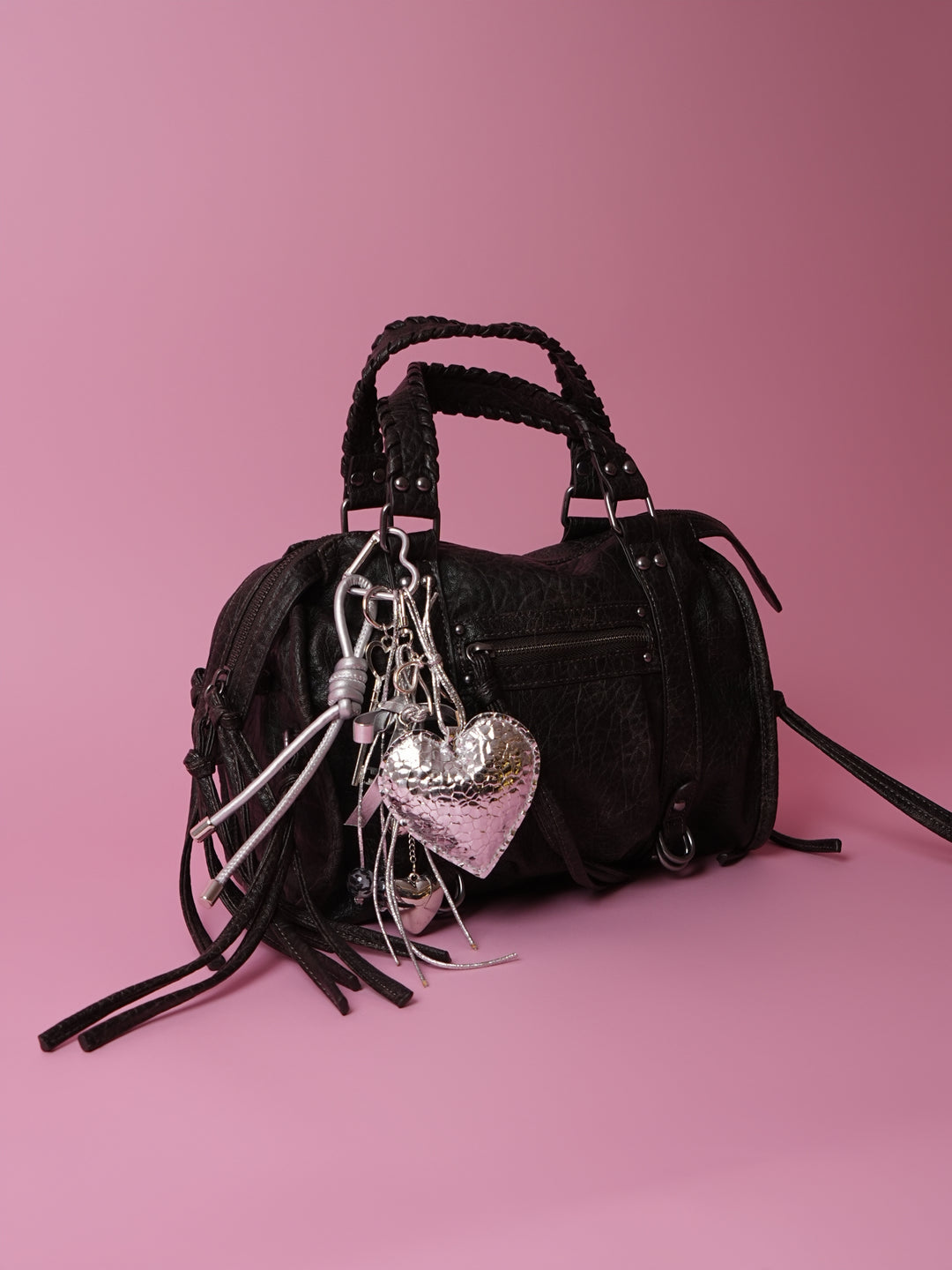 Glamorous Metallic Bag Charm