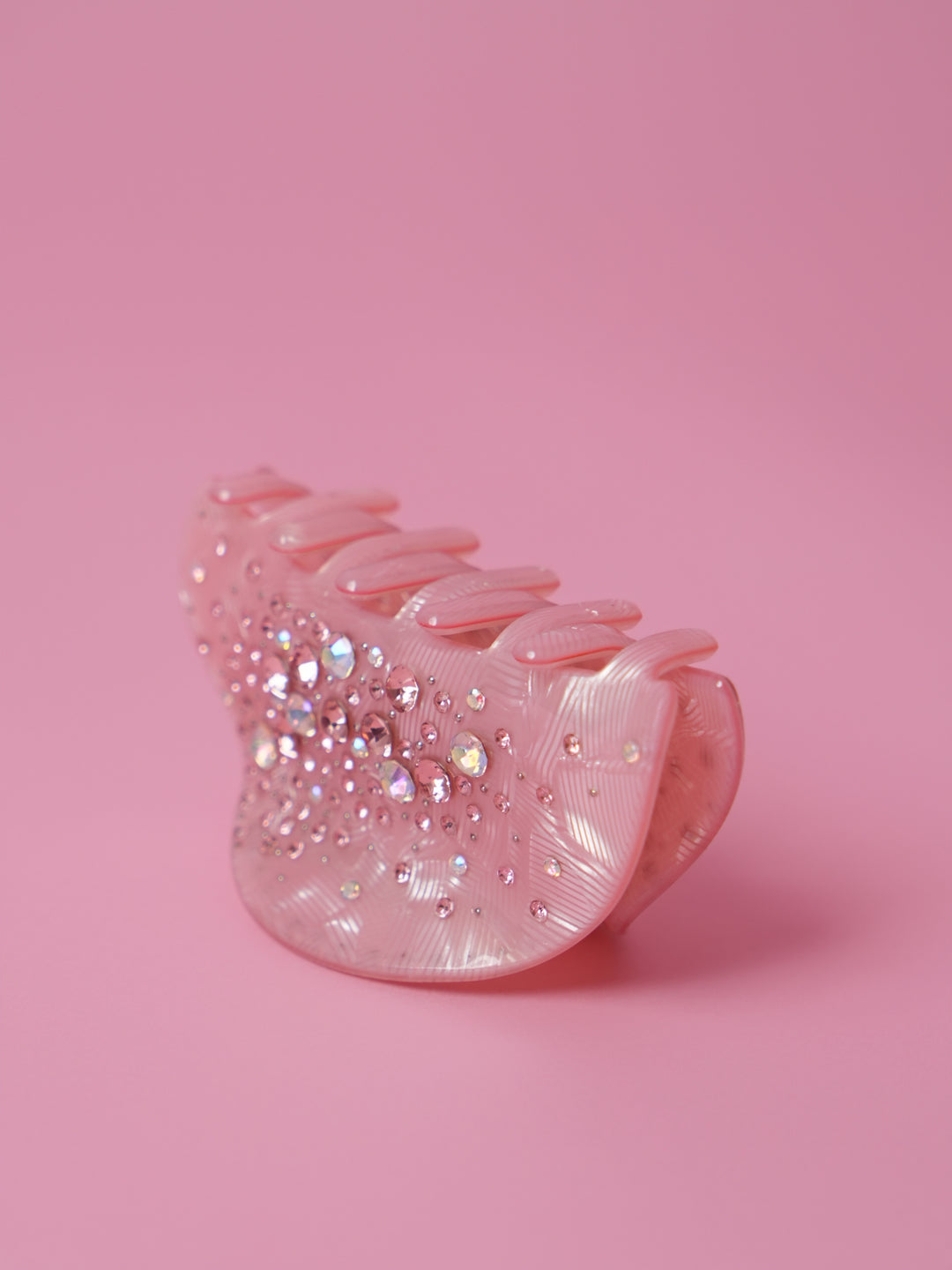 Pink Crystal Hair Claw