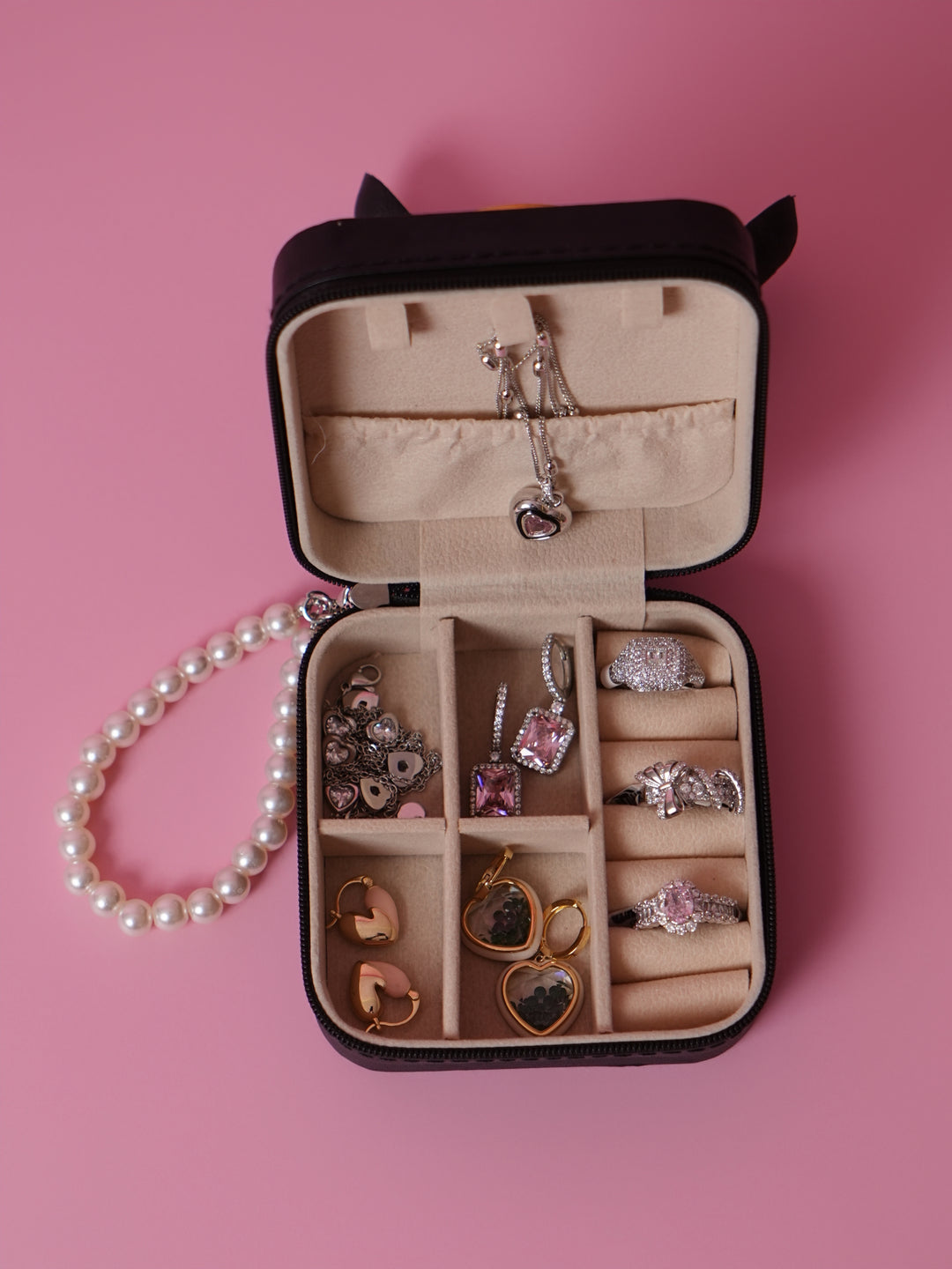 Hello Kitty Pearl Handle Jewellery Organizer Box