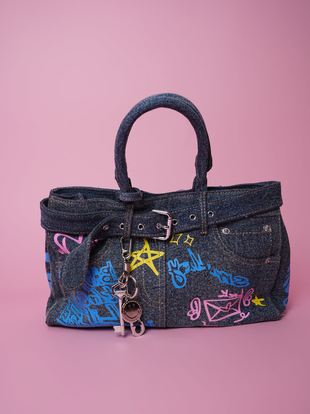 Graffiti Denim Tote bag