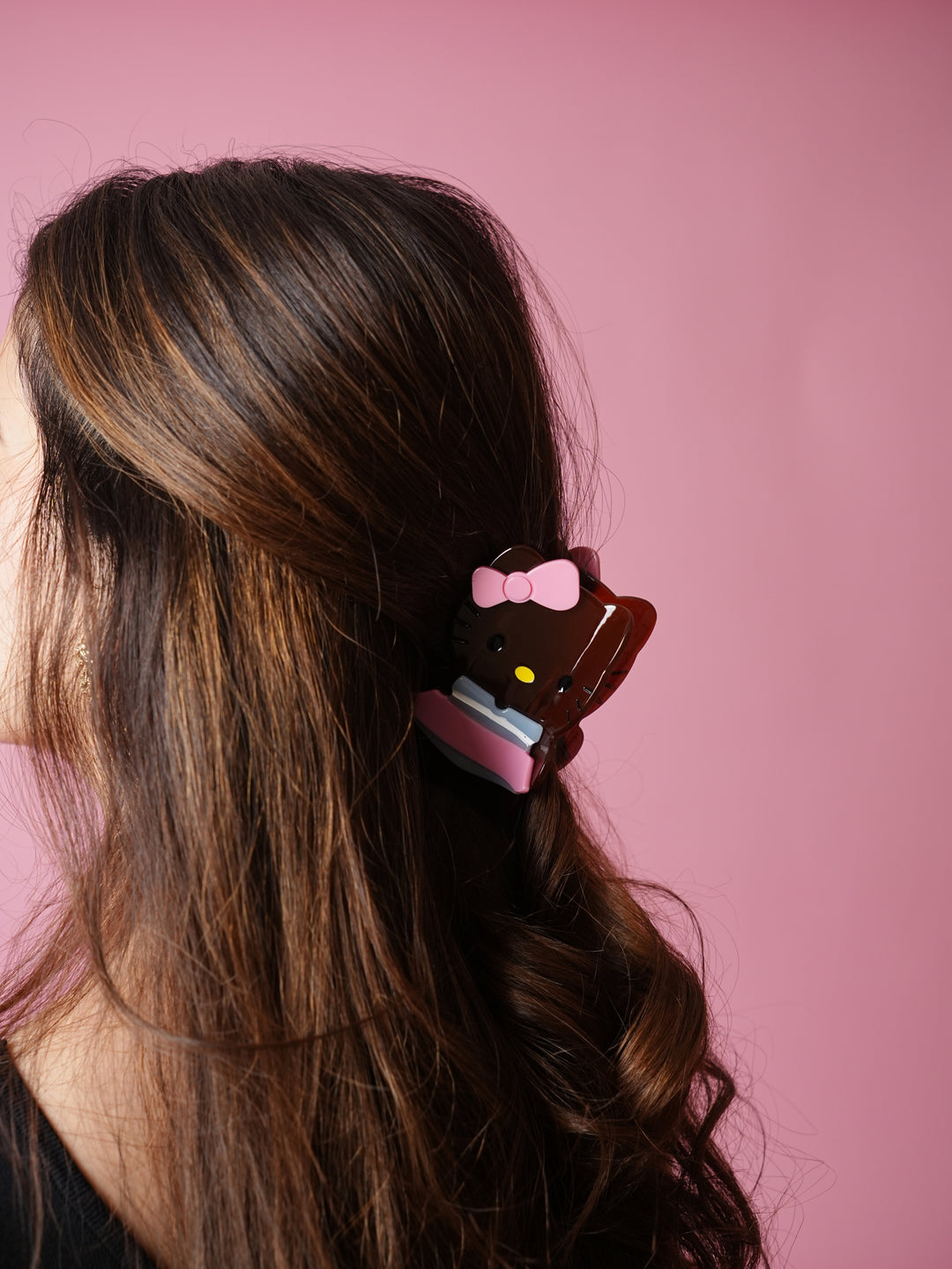 Brown Hello Kitty Hair Claw