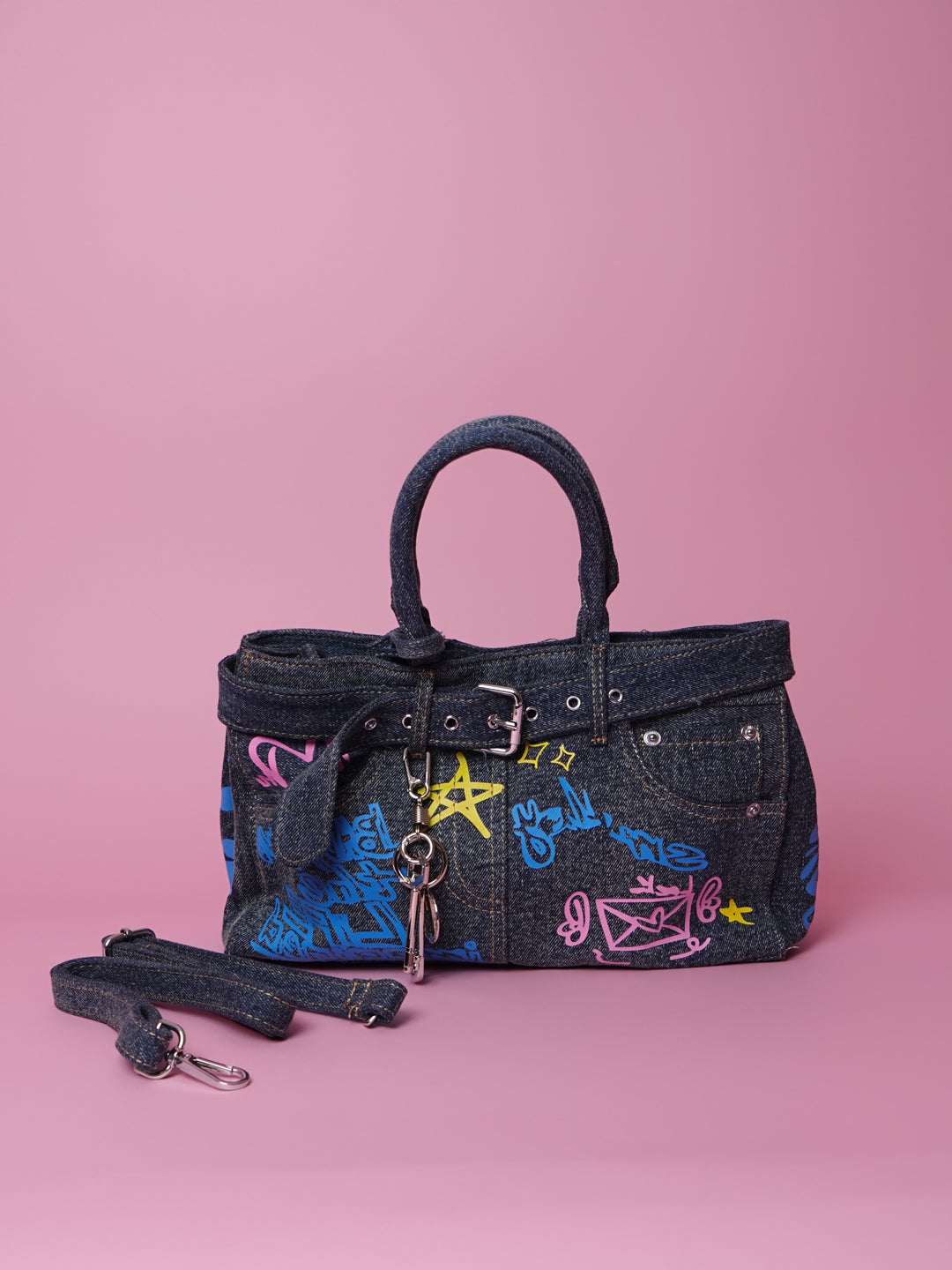 Graffiti Denim Tote bag