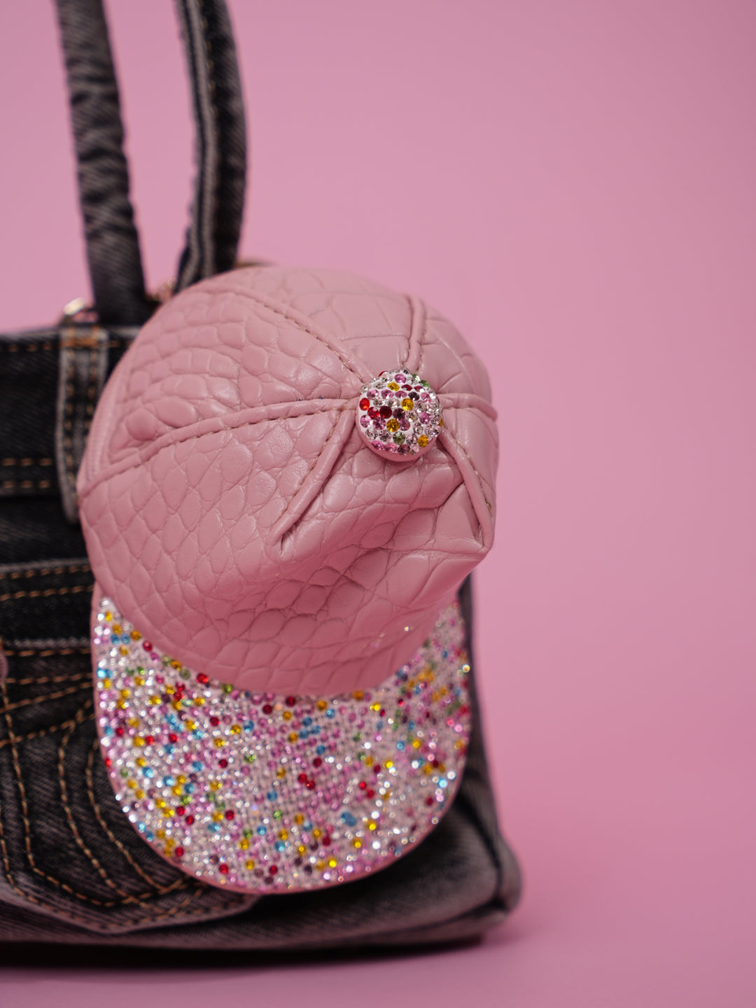 Rhinestone Mini Cap