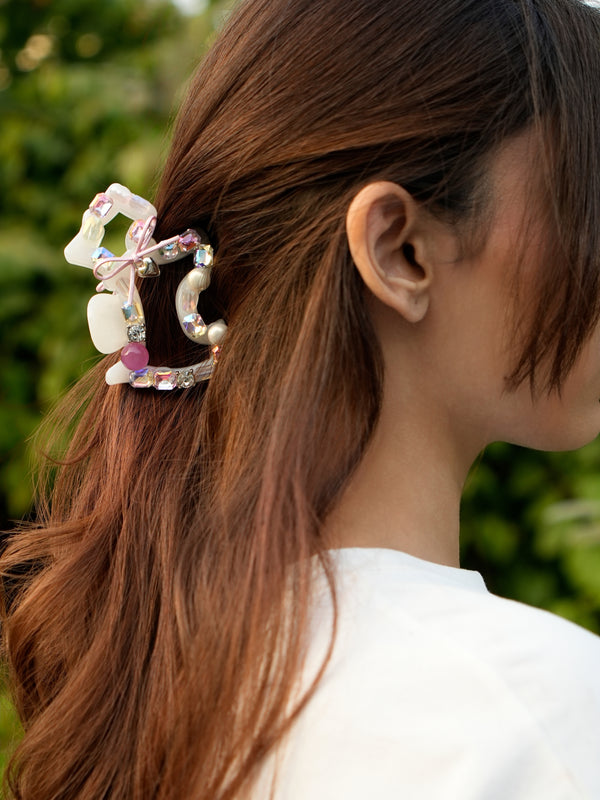 White Crystal Dog Hair Claw