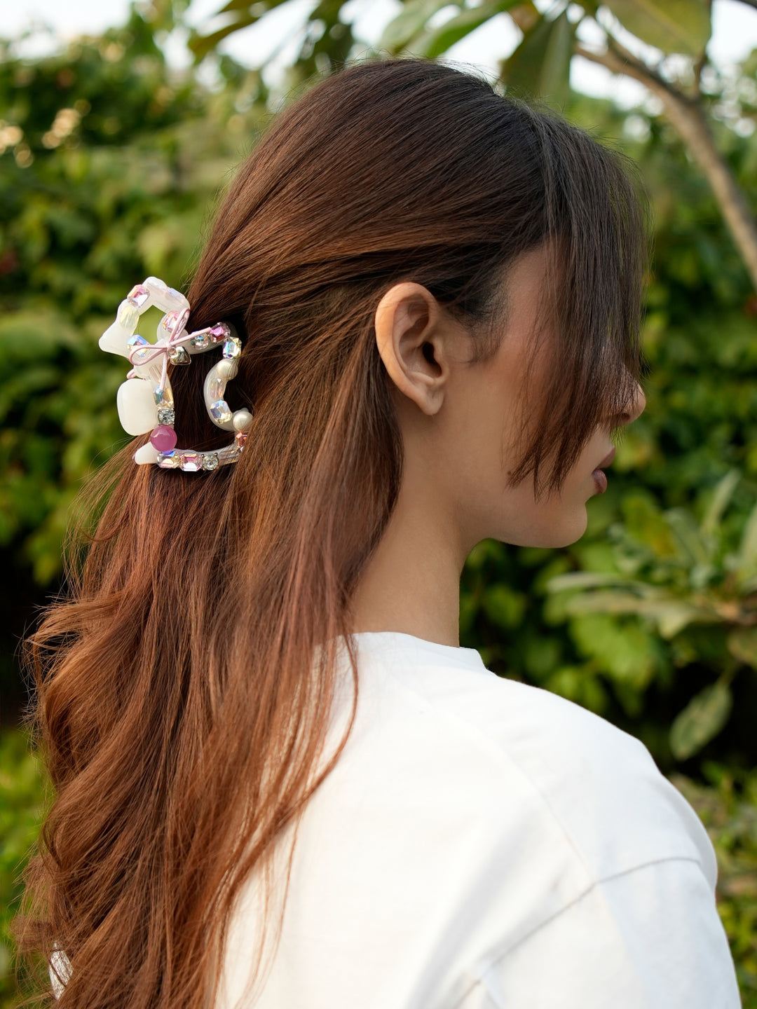 White Crystal Dog Hair Claw