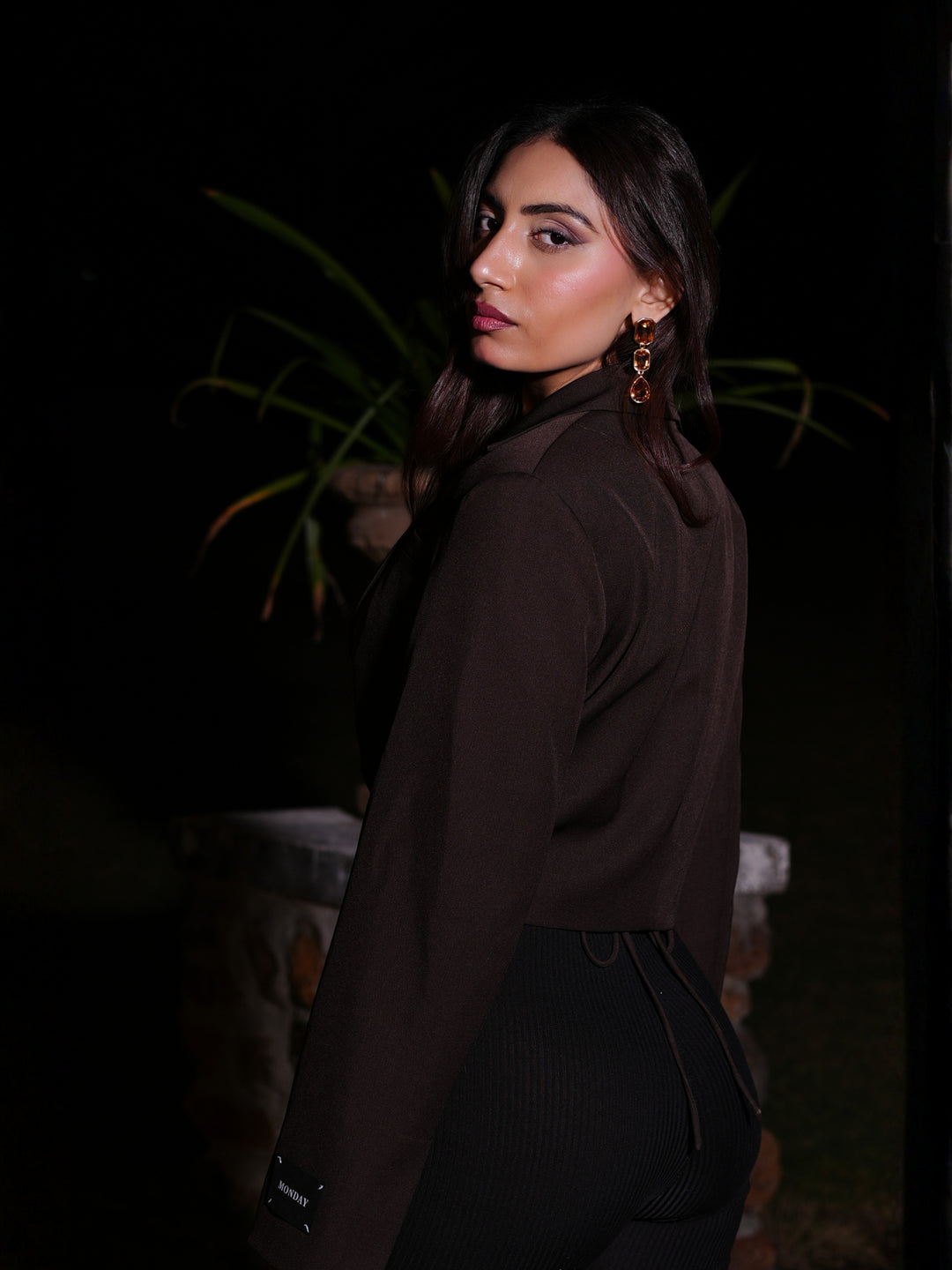 Cropped Brown Blazer