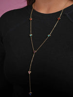 Load image into Gallery viewer, Multicolor Heart Drop Necklace
