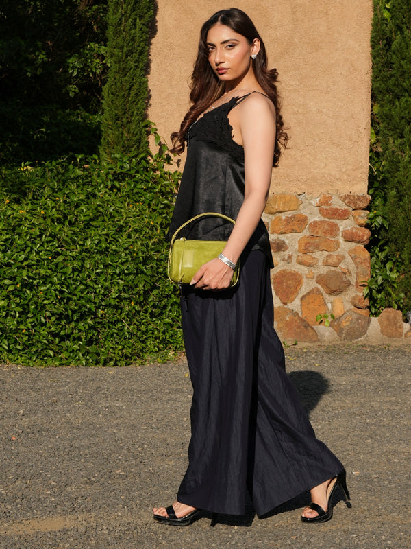 Blue Wide Leg Trousers