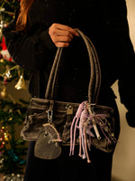 Load image into Gallery viewer, Pastel Starfish Bag Charm with Beads

