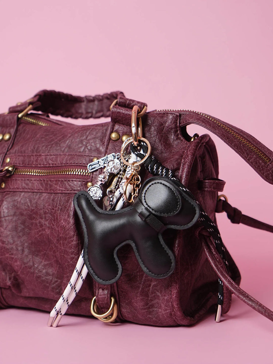 Black Chic Dog Bag Charm – Cute & Stylish Accessory