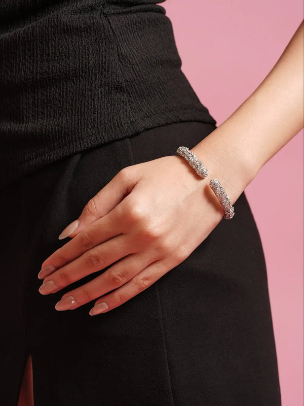 Crystal Luxe Open Cuff Bracelet