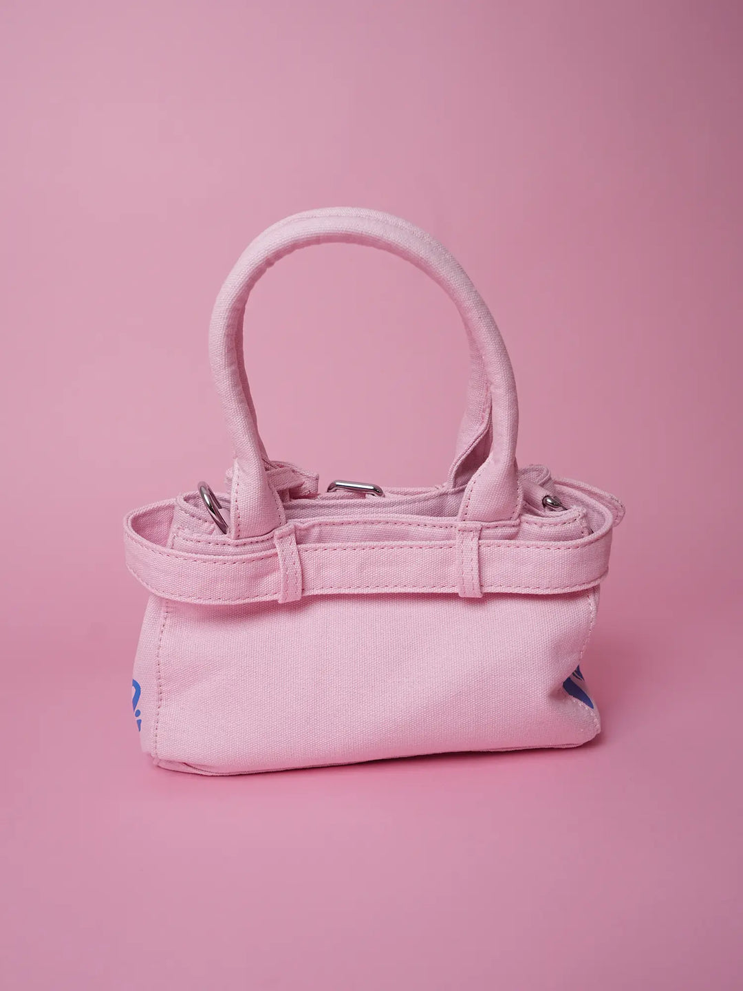 Pink Graffiti Denim Handbag