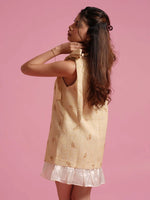 Load image into Gallery viewer, Yellow Bow Mini Dress
