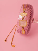 Load image into Gallery viewer, Gold-Finish Geometric Stone Pendant Necklace
