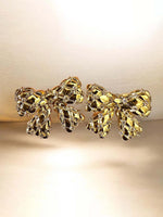 Load image into Gallery viewer, Gold Bow Stud Earrings
