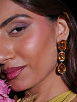 Load image into Gallery viewer, Gold Multi-Stone Drop Earrings
