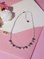 Load image into Gallery viewer, Heart Motif Crystal Chain Necklace
