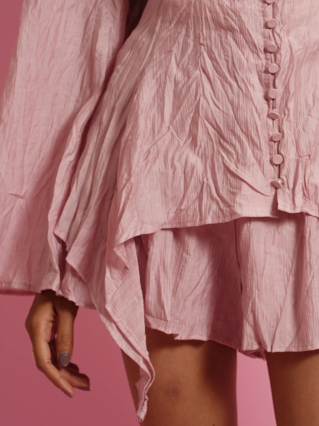 Pink Buttoned Co-ord Set