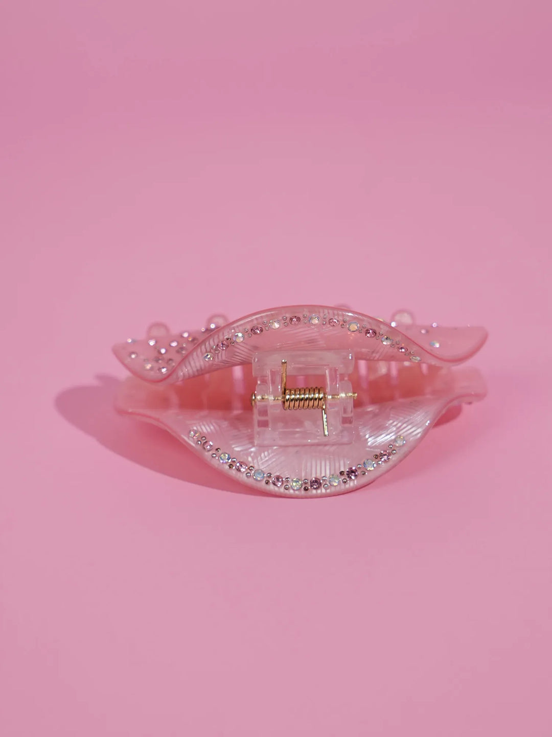 Pink Crystal Hair Claw