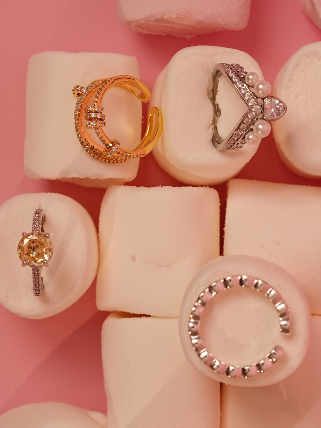 Criss-Cross Sparkle Wrap Ring