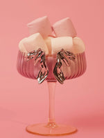 Load image into Gallery viewer, Abstract Sculpted Silver-Tone Statement Earrings
