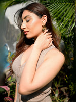 Load image into Gallery viewer, Gold Heart Drop Earrings
