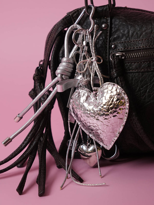 Glamorous Metallic Bag Charm